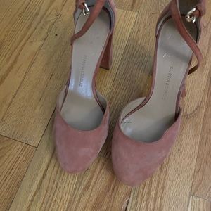 Size 9 Pink Suede Heels